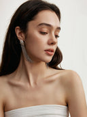 prestashop:1:2983:18122 | Silver Falling Rain Metal Tassel Earrings