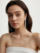 prestashop:1:2983:18123 | Silver Falling Rain Metal Tassel Earrings