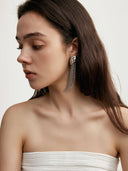 prestashop:1:2983:18125 | Silver Falling Rain Metal Tassel Earrings