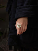 prestashop:1:3009:15594 | Sliver Leafless Butterfly Orchid Ring