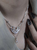 prestashop:1:3011:15554 | Silver Heart Windowpane Necklace