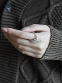 prestashop:1:3012:14921 | Silver Green Shade Ring