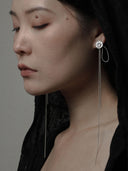 prestashop:1:3153:18496 | Silver Moonlight Chain Earrings