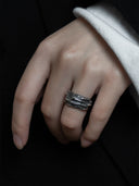 prestashop:1:321:1141 | M.WONG Water Collection Black Silver Ring