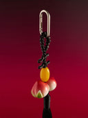 prestashop:1:3244:11445 | Black Walnut Leather Knot Black Tassel Bag Charm/Car Rearview Mirror Ornament