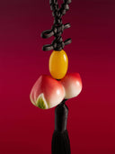prestashop:1:3244:11446 | Black Walnut Leather Knot Black Tassel Bag Charm/Car Rearview Mirror Ornament