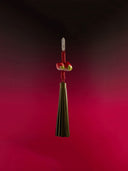 prestashop:1:3245:11449 | Red Walnut Leather Knot Glazed Green Tassel Bag Charm/Car Rearview Mirror Ornament