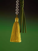 prestashop:1:3251:11485 | Green Mirror Moon Tasseled Metal Chain Bag Charm/Car Rearview Mirror Ornament