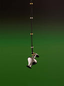 prestashop:1:3252:11472 | Silver Mirror Moon with White Gold Plating Necklace