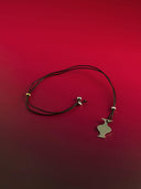 prestashop:1:3253:11476 | Black Mirror Moon Leather Cord with White Gold Plating Necklace