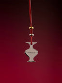 prestashop:1:3255:11484 | Red Mirror and Moon Leather Cord with White Gold Plating Necklace