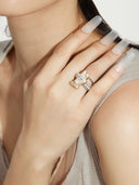 prestashop:1:3300:15807 | White Mini Bear Multi-Layered Pearl and Gemstone Ring