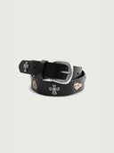 prestashop:1:3303:17203 | Black Portrait Embossed Calfskin Belt