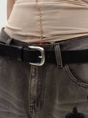 prestashop:1:3303:17208 | Black Portrait Embossed Calfskin Belt