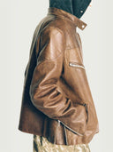 prestashop:1:3325:11315 | Brown Zippered Sheepskin Jacket
