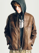 prestashop:1:3325:11316 | Brown Zippered Sheepskin Jacket