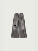 prestashop:1:3330:19312 | Grey Destruction Flare Loose Jeans