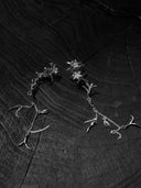 prestashop:1:3350:15617 | White Lily Silver Pole Pistil Earring - Single