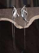 prestashop:1:3357:14189 | White Long Leaf Asahin Earring - single left
