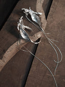 prestashop:1:3357:14191 | White Long Leaf Asahin Earring - single left
