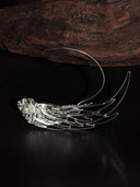 prestashop:1:3358:15641 | White New Feather Filigree Earring - Left