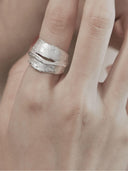 prestashop:1:3359:15622 | White Long Teardrop Overlap Ring