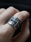 prestashop:1:336:1028 | Nestling collection black&white silver ring