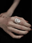 prestashop:1:3360:15629 | White Long Teardrop Split Ring