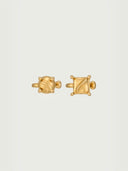 prestashop:1:3372:19941 | Gold Intonation Square and Round Earrings - Pair