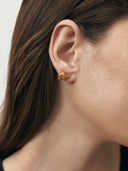 prestashop:1:3372:19943 | Gold Intonation Square and Round Earrings - Pair