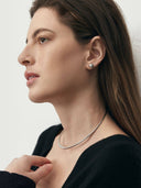prestashop:1:3373:19950 | Silver Intonation Square and Round Earrings - Pair