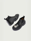 prestashop:1:3774:16114 | Black Dreamcore Knight Rose Embossed Chelsea Boots