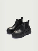 prestashop:1:3774:16115 | Black Dreamcore Knight Rose Embossed Chelsea Boots