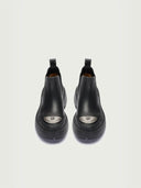 prestashop:1:3774:16116 | Black Dreamcore Knight Rose Embossed Chelsea Boots