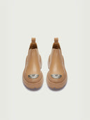 prestashop:1:3776:16123 | Brown Dreamcore Knight Rose Embossed Chelsea Boots