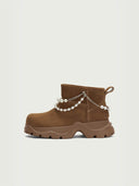 prestashop:1:3799:16240 | Brown Dreamcore Angel Pearl Chain Snow Boots