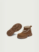 prestashop:1:3799:16243 | Brown Dreamcore Angel Pearl Chain Snow Boots