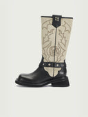 prestashop:1:3805:16422 | Black Dreamcore Knights Western Style Riding Boots