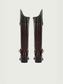 prestashop:1:3814:16361 | Black DreamCore Knight Two-Tone Double-Strap Classic Riding Boots