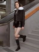prestashop:1:3816:16374 | Black DreamCore Knight Brogue Equestrian Boots
