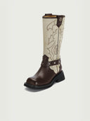 prestashop:1:3830:16428 | Red DreamCore Knight Western Style Riding Boots