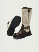 prestashop:1:3830:16431 | Red DreamCore Knight Western Style Riding Boots