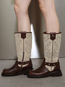 prestashop:1:3830:16433 | Red DreamCore Knight Western Style Riding Boots