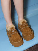 prestashop:1:3832:16440 | Brown DreamCore Angel Furry Platform Monk Shoes