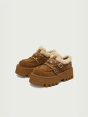 prestashop:1:3832:16441 | Brown DreamCore Angel Furry Platform Monk Shoes