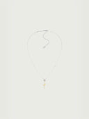 prestashop:1:3842:13066 | Silver & Gold Pearl Chain Square Floral Pendant Necklace