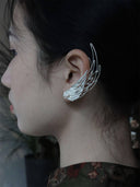 prestashop:1:3895:13190 | White Wind Feather Filigree Ear Cuff - Left