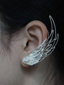 prestashop:1:3895:13191 | White Wind Feather Filigree Ear Cuff - Left