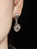prestashop:1:3897:13198 | White Teardrop Crystal Stud Earring - Single