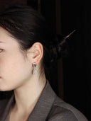 prestashop:1:3897:13200 | White Teardrop Crystal Stud Earring - Single